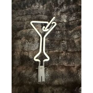 Interchangeable NEON martini glass Light No Power Base